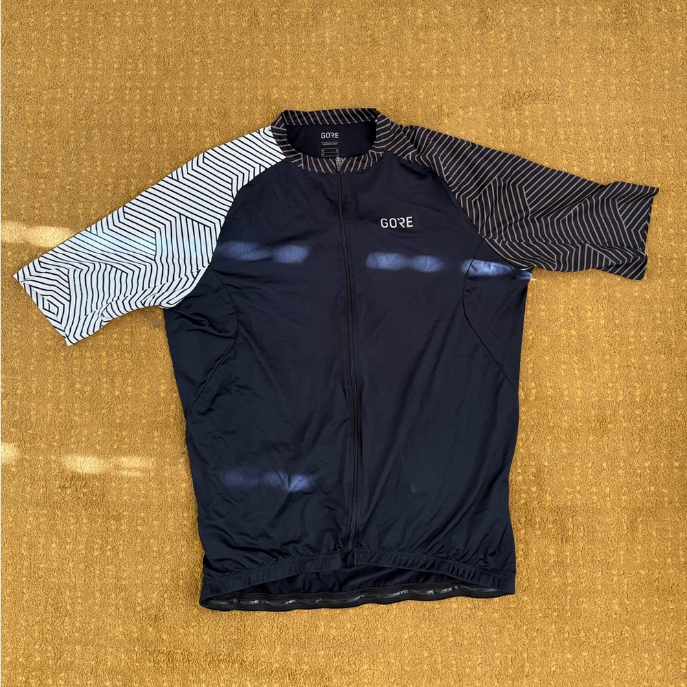 GOREWEAR C5 Cycling Jersey Black White Large